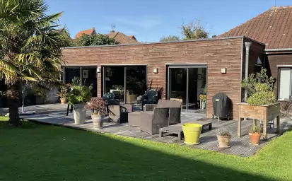 Extension en ossature bois à Dieppe image 