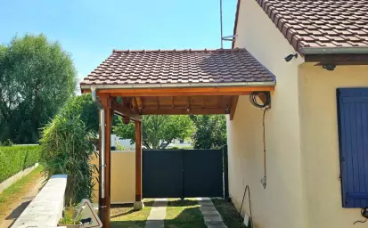 Balise Title R&eacute;alisation d&rsquo;un carport bois avec toiture en tuiles image 