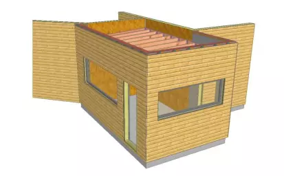 Extension maison ossature bois autoconstruction val d'oise image 