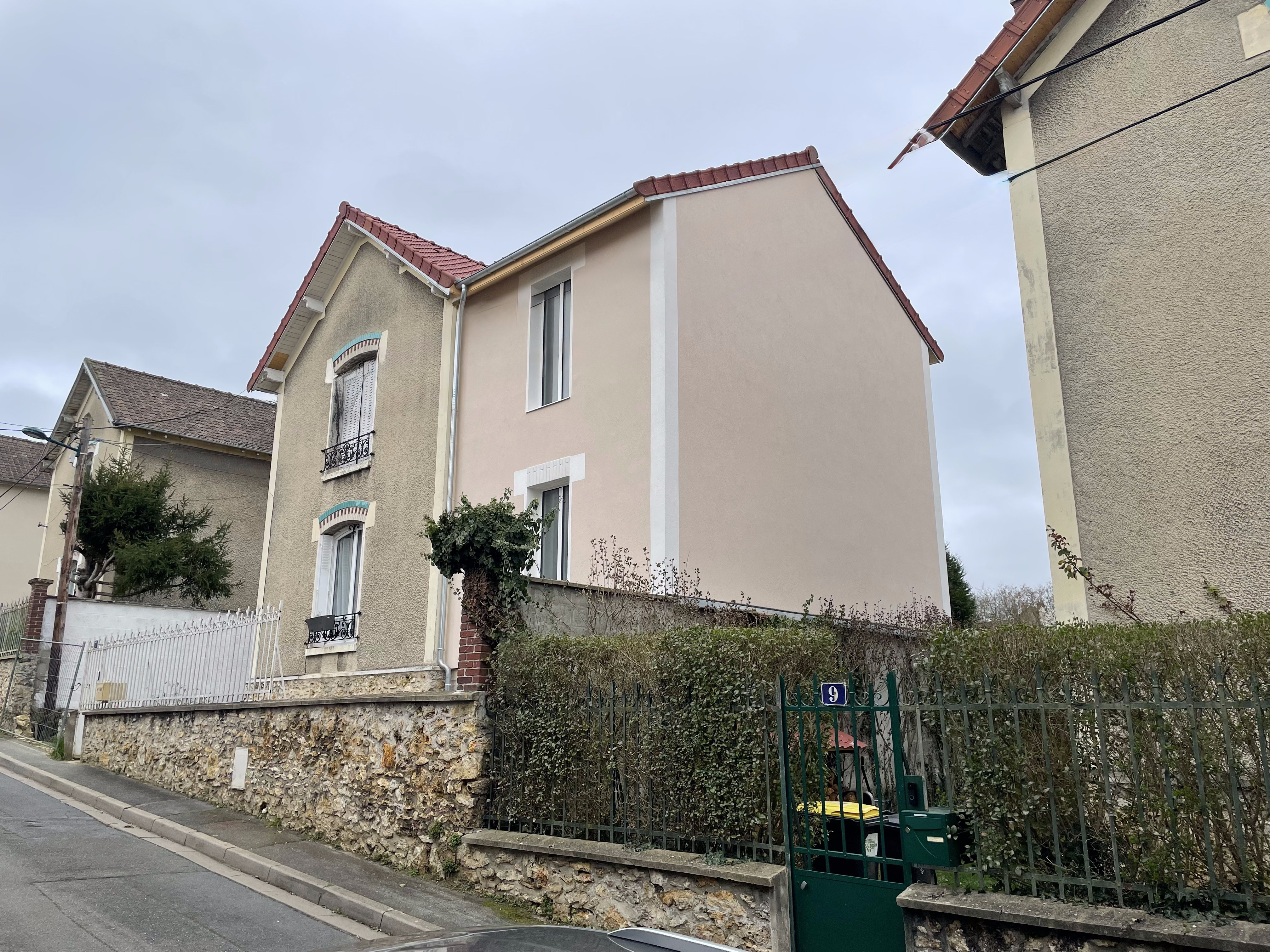 maison apr&egrave;s extension Pontoise agrandissement sur&eacute;l&eacute;vation fa&ccedil;ade r&eacute;nov&eacute;e