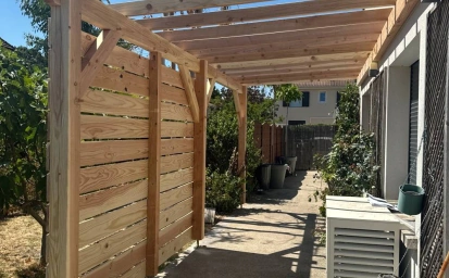 R&eacute;alisation pergola Douglas Franconville image 
